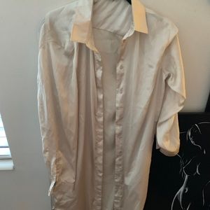 Forever 21 cream satin kimono